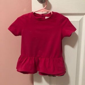 Burberry pink cotton t-shirt. Size 3Y.